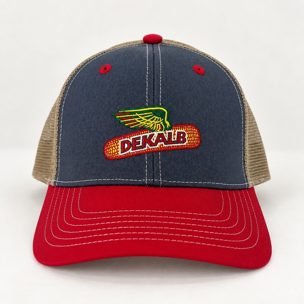 K-Products Gorpcore DEKALB Seed Trucker Hat Mens OSFM Farmcore Retro Workwear